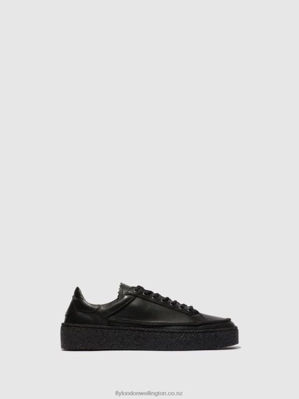 Men Fly London BLACK Lace-up Shoes RONN519 0B6X4825