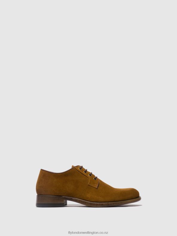 Men Fly London TAN Lace-up Shoes MASO957 0B6X4820