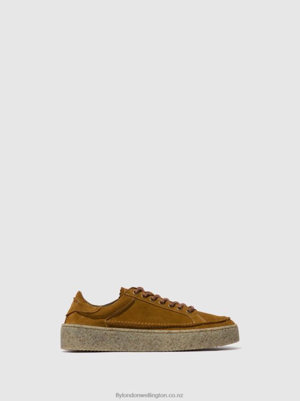Men Fly London TAN Lace-up Shoes RONN519 0B6X4831