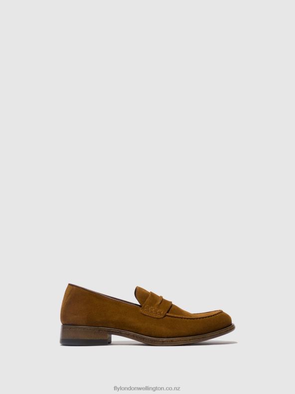 Men Fly London TAN Loafers Shoes MEBO956 0B6X4817