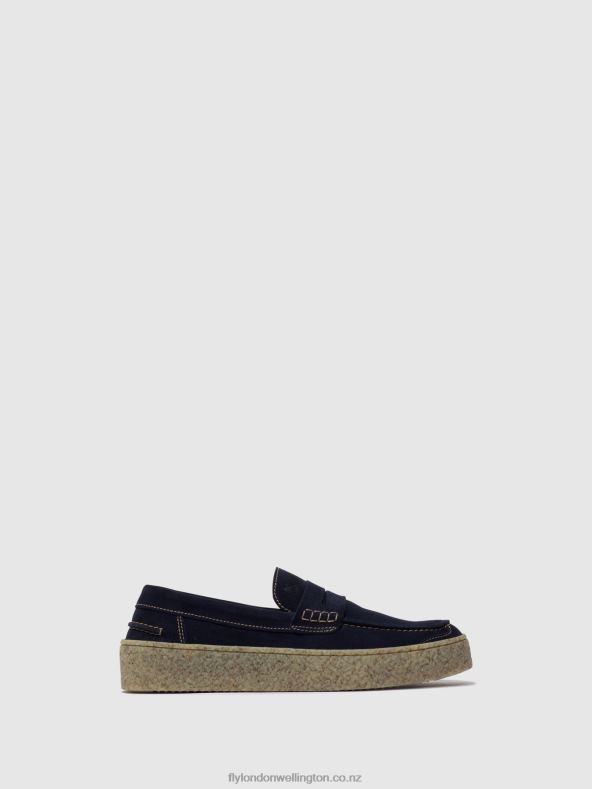 Men Fly London NAVY Slip-on Shoes ROEL517 0B6X4828