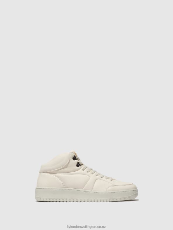 Men Fly London OFFWHITE Lace-up Trainers BEAP543 0B6X4834