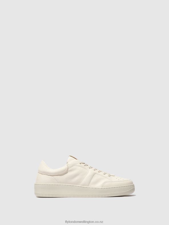 Men Fly London OFFWHITE Lace-up Trainers BUDE516 0B6X4836