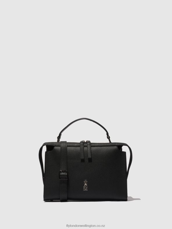 Women Fly London BLACK Handbag Bags DEMY734 0B6X4781