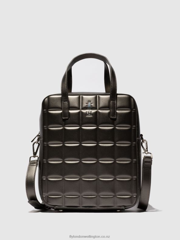 Women Fly London SILVER Handbag Bags DARA735 0B6X4780