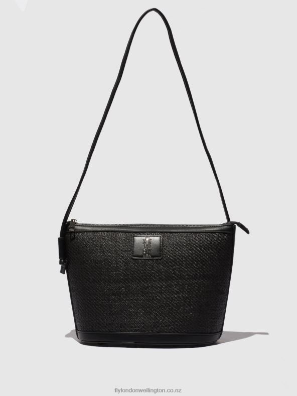 Women Fly London BLACK Shoulder Bags DONI732 0B6X4788