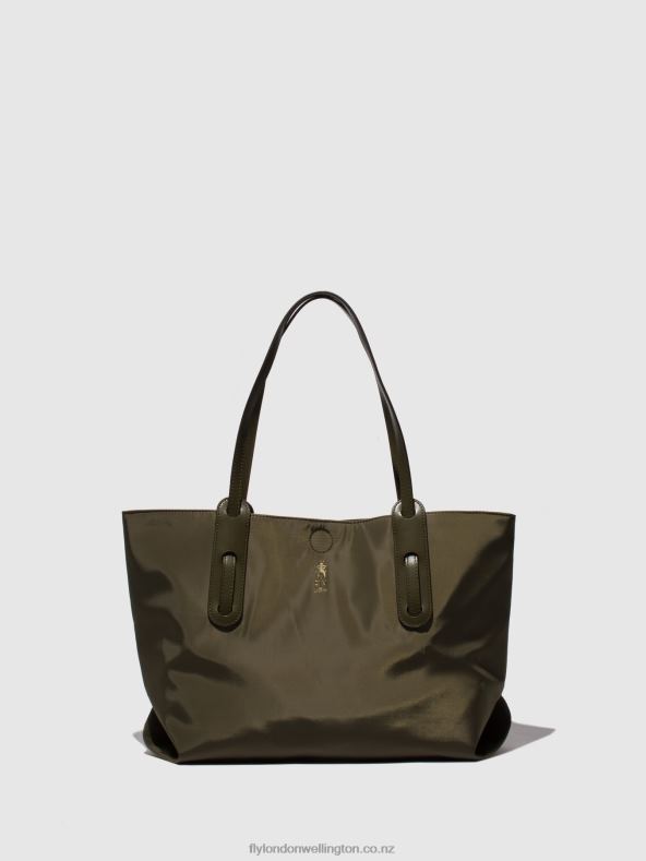 Women Fly London GREEN Tote Bags DOZI738 0B6X4790