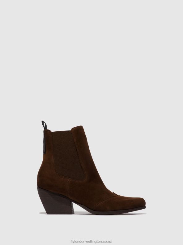Women Fly London CHOCOLATE Chelsea Ankle Boots TORM911 0B6X4114