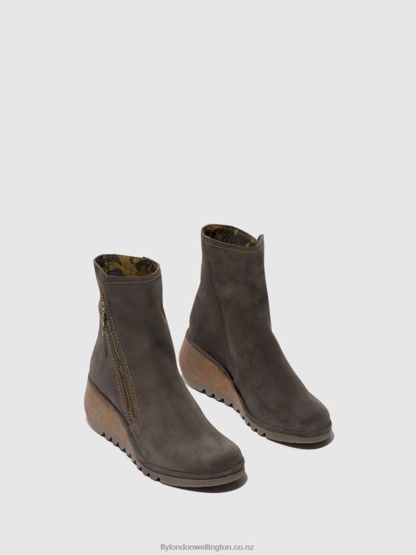 Women Fly London DIESEL Zip Up Ankle Boots NELA407 0B6X450