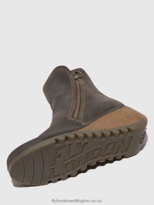 Women Fly London DIESEL Zip Up Ankle Boots NELA407 0B6X450