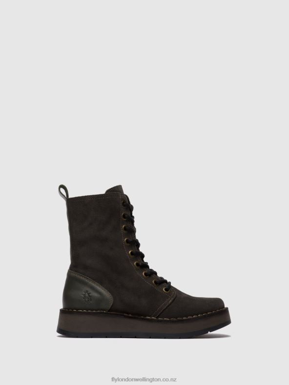 Women Fly London OILSUEDE/RUG DIESEL Lace-up Ankle Boots RAMI043 0B6X4247