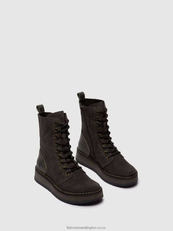 Women Fly London OILSUEDE/RUG DIESEL Lace-up Ankle Boots RAMI043 0B6X4247