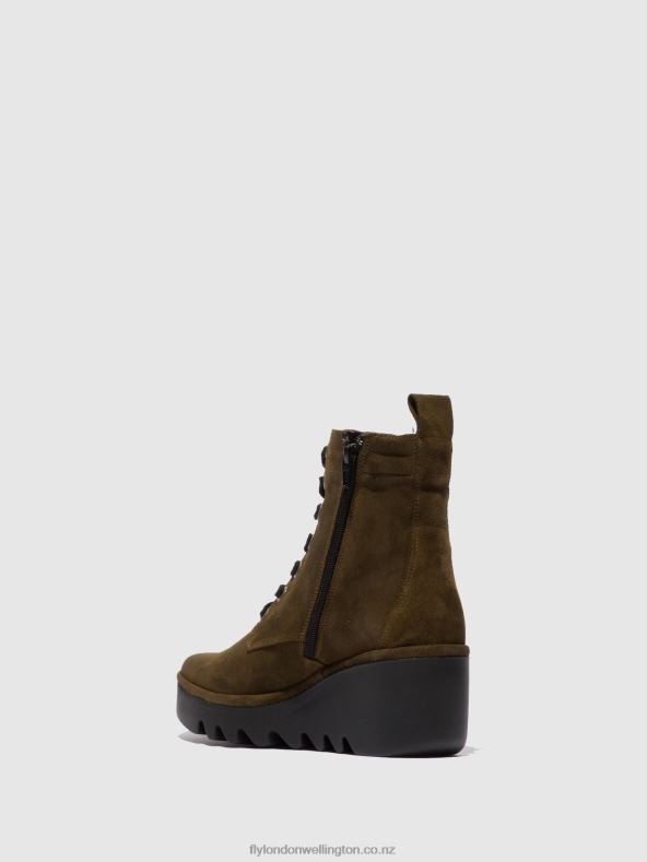 Women Fly London OILSUEDE SLUDGE Lace-up Ankle Boots BIAZ329 0B6X4212