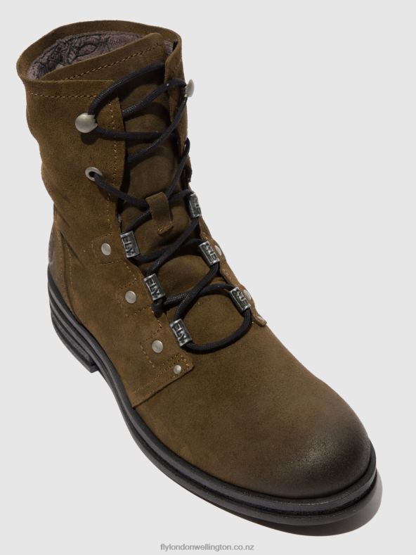 Women Fly London OILSUEDE SLUDGE Lace-up Ankle Boots KNOT792 0B6X4202