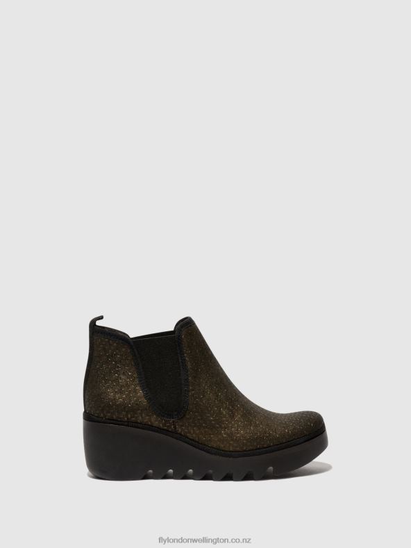 Women Fly London OLIVE SPIKES Chelsea Ankle Boots BYNE349 0B6X425
