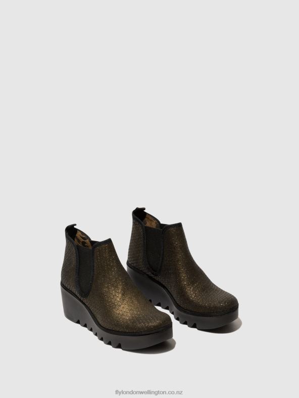 Women Fly London OLIVE SPIKES Chelsea Ankle Boots BYNE349 0B6X425