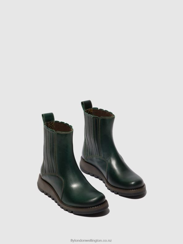 Women Fly London PETROL Zip Up Ankle Boots SUZY899 0B6X442