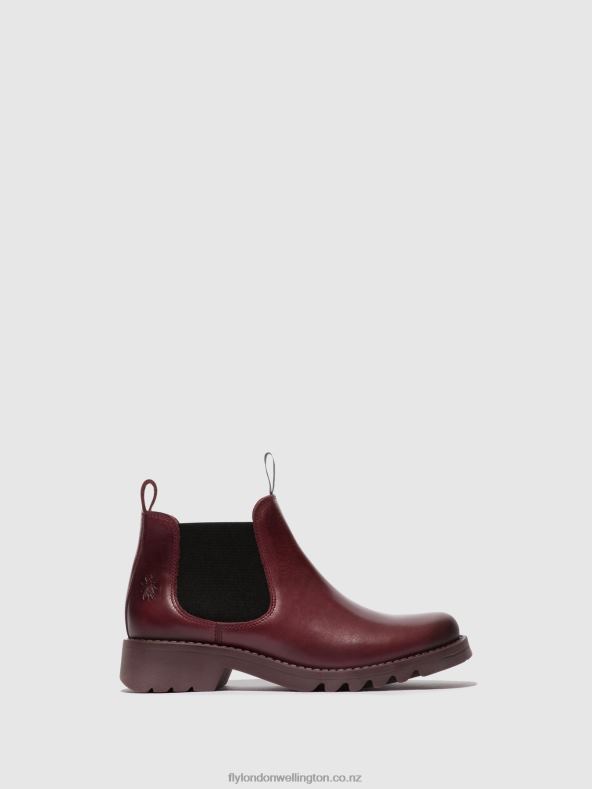 Women Fly London PURPLE (PURPLE SOLE) Chelsea Ankle Boots RIKA894 0B6X4126