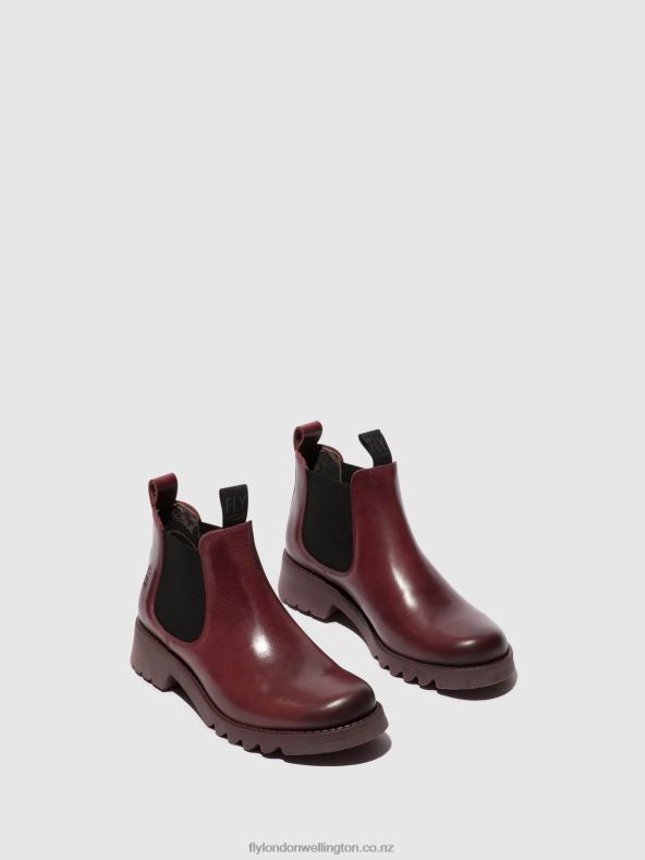 Women Fly London PURPLE (PURPLE SOLE) Chelsea Ankle Boots RIKA894 0B6X4126