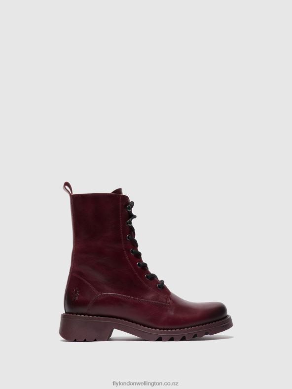 Women Fly London PURPLE (PURPLE SOLE) Lace-up Ankle Boots REID893 0B6X493