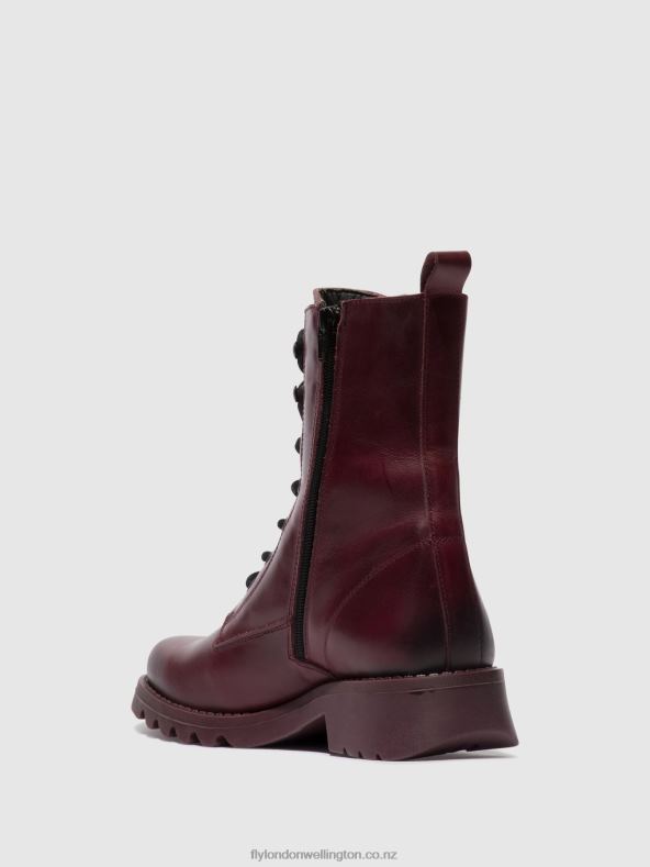 Women Fly London PURPLE (PURPLE SOLE) Lace-up Ankle Boots REID893 0B6X493