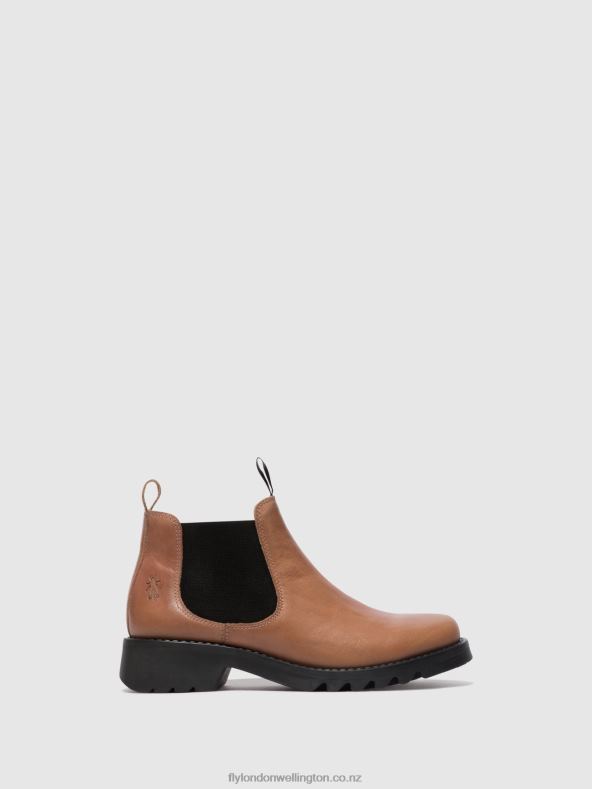 Women Fly London ROSE (BLACK SOLE) Chelsea Ankle Boots RIKA894 0B6X4121