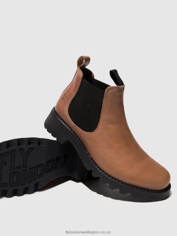 Women Fly London ROSE (BLACK SOLE) Chelsea Ankle Boots RIKA894 0B6X4121