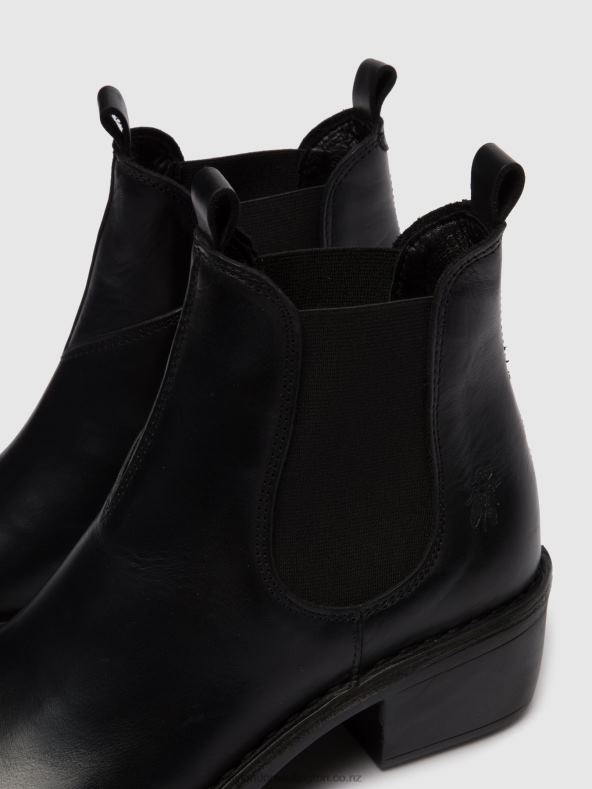 Women Fly London RUG BLACK Chelsea Ankle Boots MEME030 0B6X4255