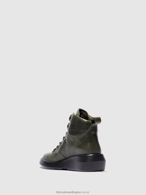 Women Fly London RUG DIESEL Lace-up Ankle Boots BIKA501 0B6X4207