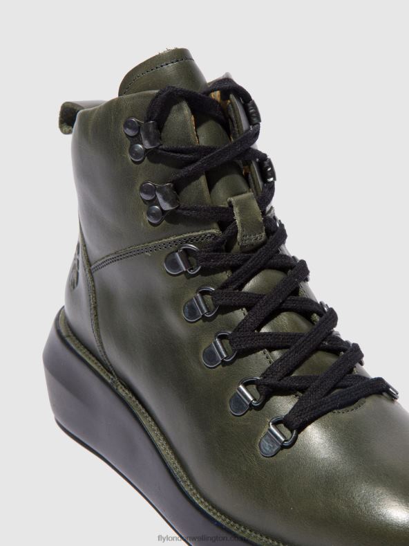 Women Fly London RUG DIESEL Lace-up Ankle Boots BIKA501 0B6X4207