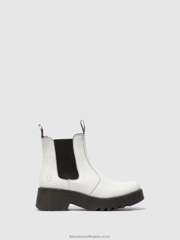 Women Fly London RUG OFFWHITE Chelsea Ankle Boots MEDI789 0B6X4222