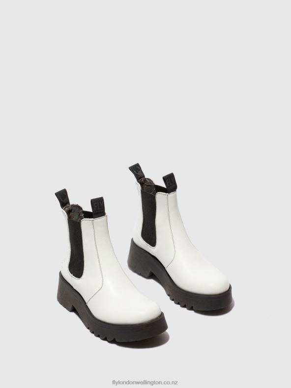 Women Fly London RUG OFFWHITE Chelsea Ankle Boots MEDI789 0B6X4222