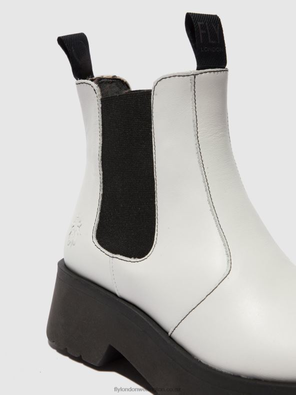 Women Fly London RUG OFFWHITE Chelsea Ankle Boots MEDI789 0B6X4222