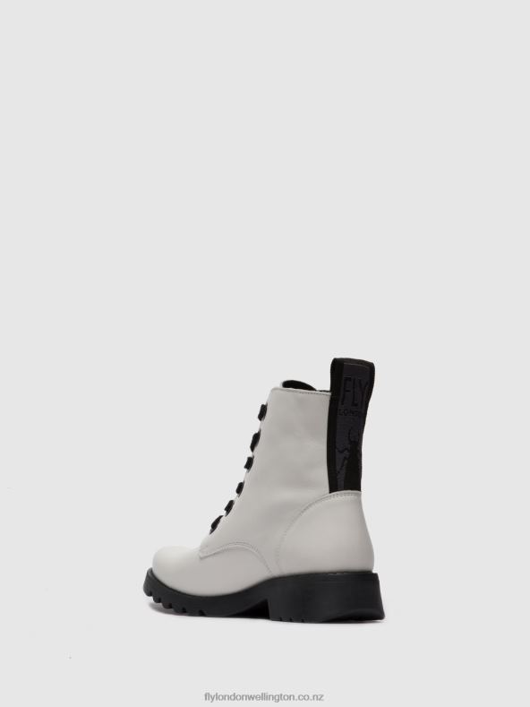 Women Fly London RUG OFFWHITE Lace-up Ankle Boots RAGI539 0B6X4286