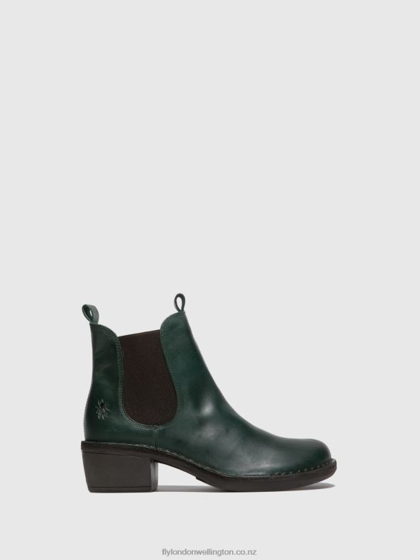 Women Fly London RUG PETROL Chelsea Ankle Boots MEME030 0B6X4260