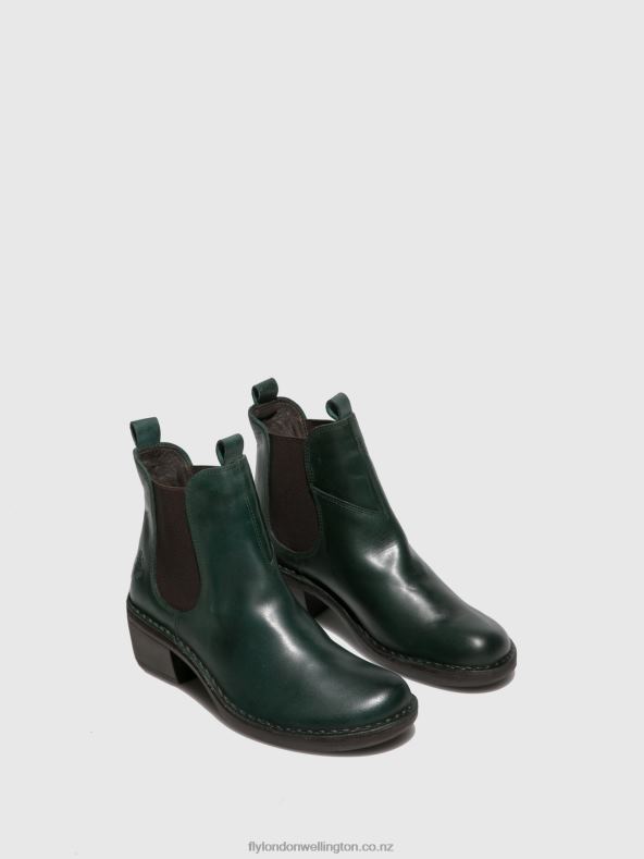Women Fly London RUG PETROL Chelsea Ankle Boots MEME030 0B6X4260