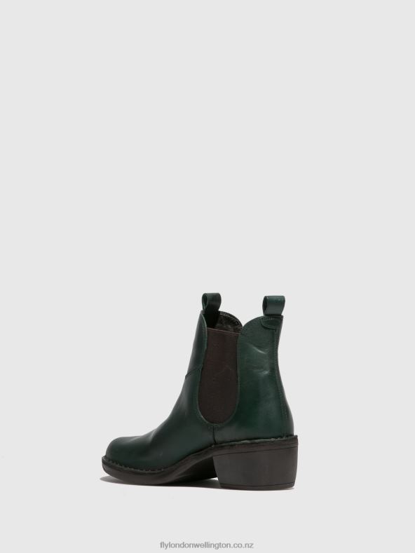 Women Fly London RUG PETROL Chelsea Ankle Boots MEME030 0B6X4260