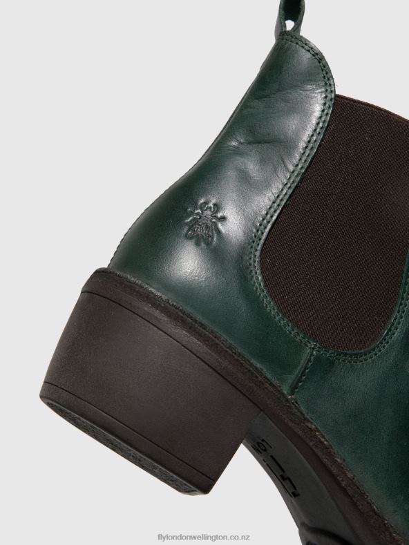 Women Fly London RUG PETROL Chelsea Ankle Boots MEME030 0B6X4260