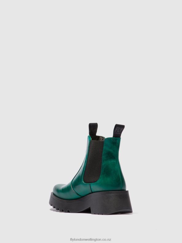Women Fly London RUG SHAMROCK GREEN Chelsea Ankle Boots MEDI789 0B6X4224