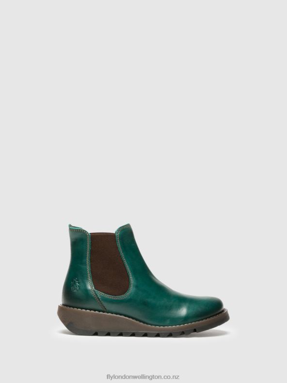 Women Fly London SALV PETROL Chelsea Ankle Boots 0B6X4277