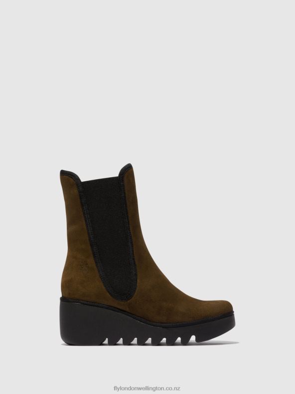 Women Fly London SLUDGE Chelsea Ankle Boots BYRO395 0B6X4148