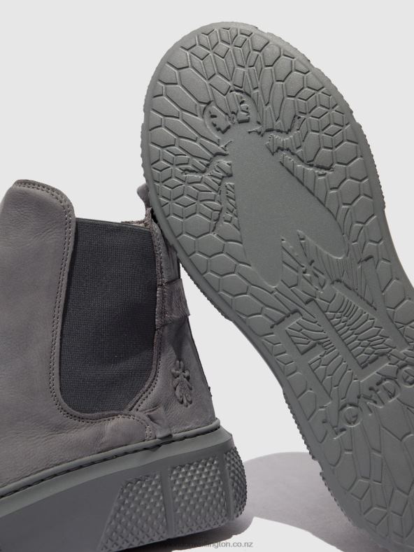 Women Fly London SORANO BLUE GREY Chelsea Ankle Boots EBBE479 0B6X4237