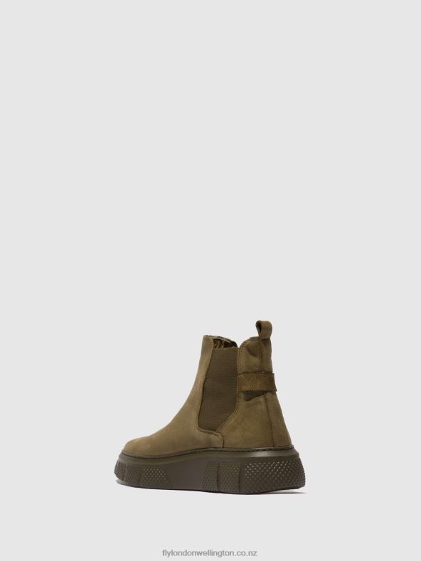 Women Fly London SORANO MILITARY Chelsea Ankle Boots EBBE479 0B6X4228