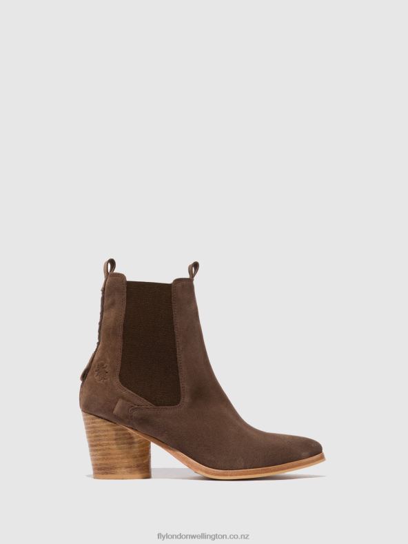 Women Fly London SUEDE BUFFALO Chelsea Ankle Boots ADEN824 0B6X4234