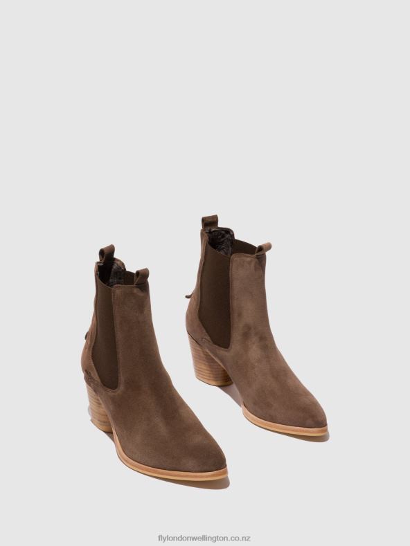 Women Fly London SUEDE BUFFALO Chelsea Ankle Boots ADEN824 0B6X4234