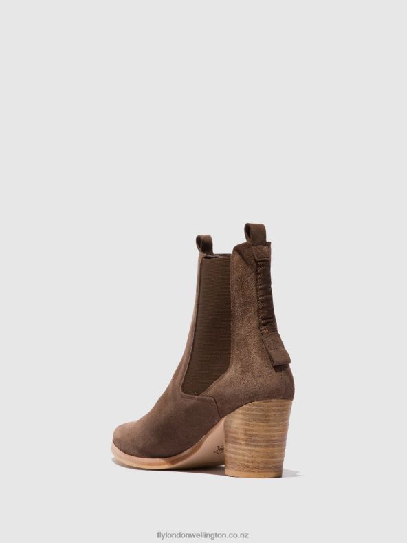 Women Fly London SUEDE BUFFALO Chelsea Ankle Boots ADEN824 0B6X4234