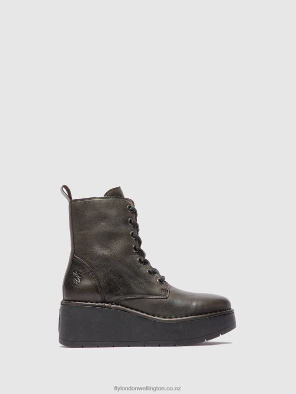Women Fly London VERONA GROUND Lace-up Ankle Boots HEPE239 0B6X4200