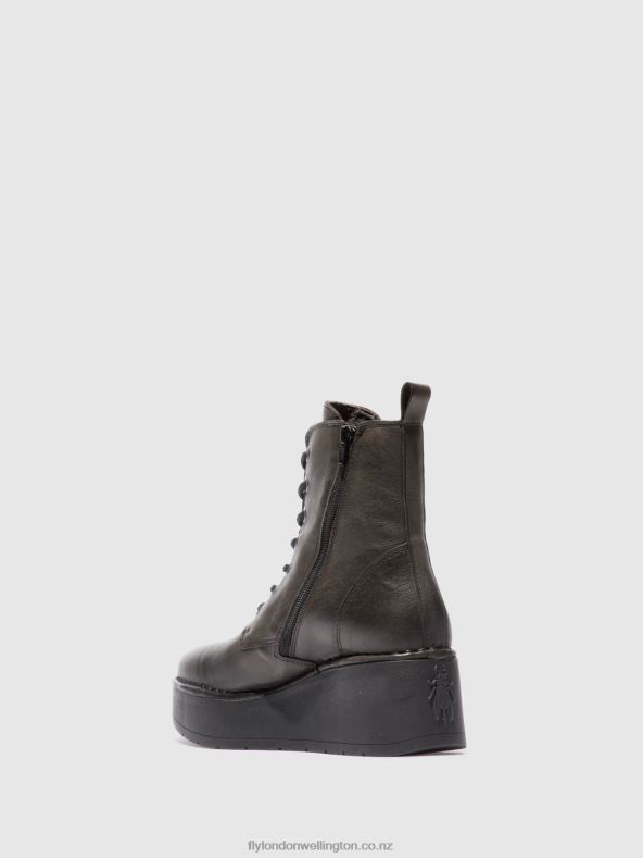 Women Fly London VERONA GROUND Lace-up Ankle Boots HEPE239 0B6X4200