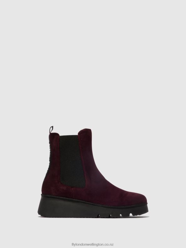 Women Fly London WINE Chelsea Ankle Boots PATY405 0B6X4128