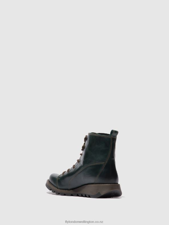 Women Fly London RUG PETROL Lace-up Boots SORE813 0B6X4327
